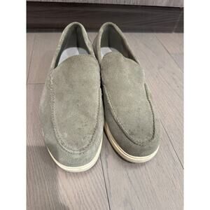 Zara Loafer Shoes Men's 42 Green Suede Casual Slip-On Comfort Flat Chic Outdoor